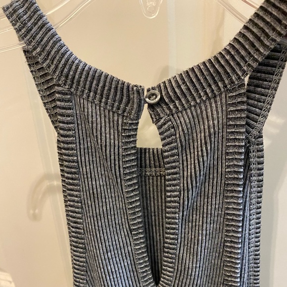 Hollister XS Ribbed Gray High Neck Swing Dress - Picture 2 of 3